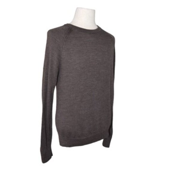 Banana Republic 100% Merino Wool Sweater Size M Coffee Brown Minimalist - Picture 2 of 6